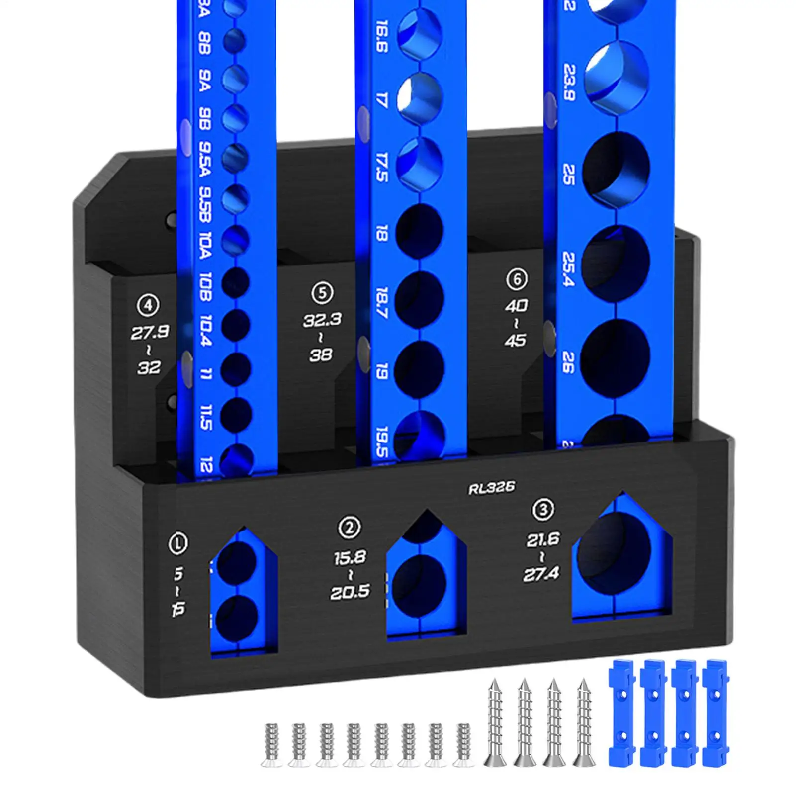 

Tool Storage Rack 6 Slot Wall Mounted Bike Workbench Organizer Clamp Storage Rack For Garage Workshop Shed Home