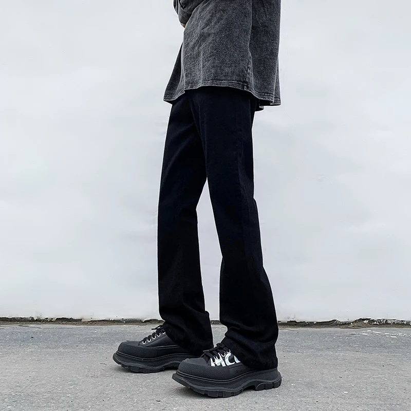 

Bla Slim Fit Straight Leg Jeans Men's Spring Autumn Casual Pants American Vibe High Street Sle Youth Faion Durable