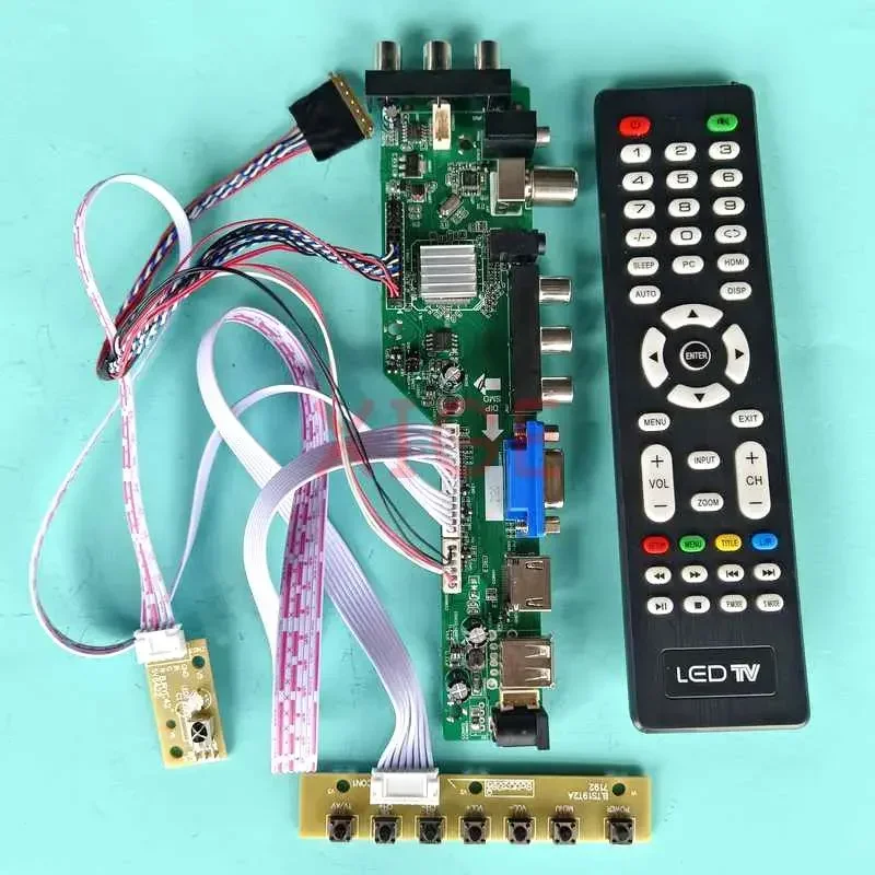 Controller Driver Board For LP140WD2-TLB1/TLD2/TLG1/TLHA DIY Kit LVDS 40 Pin Laptop Screen USB/DHMI/VGA/AV 1600x900 DVB-T/C 14