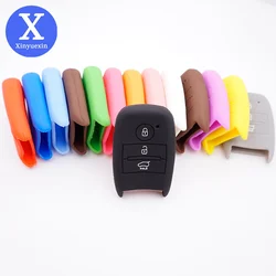 Xinyuexin Silicone Key Case Cover For Kia Rio Ceed Soul Sportage Sorento Carens Picanto 2013-2018 Keyless Shell Skin Protector