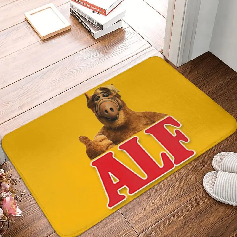 ALF Alien Life Form Front Floor Door Entrance Mats Indoor Alien Life Form Bathroom Kitchen Doormat Garage Carpet Rug