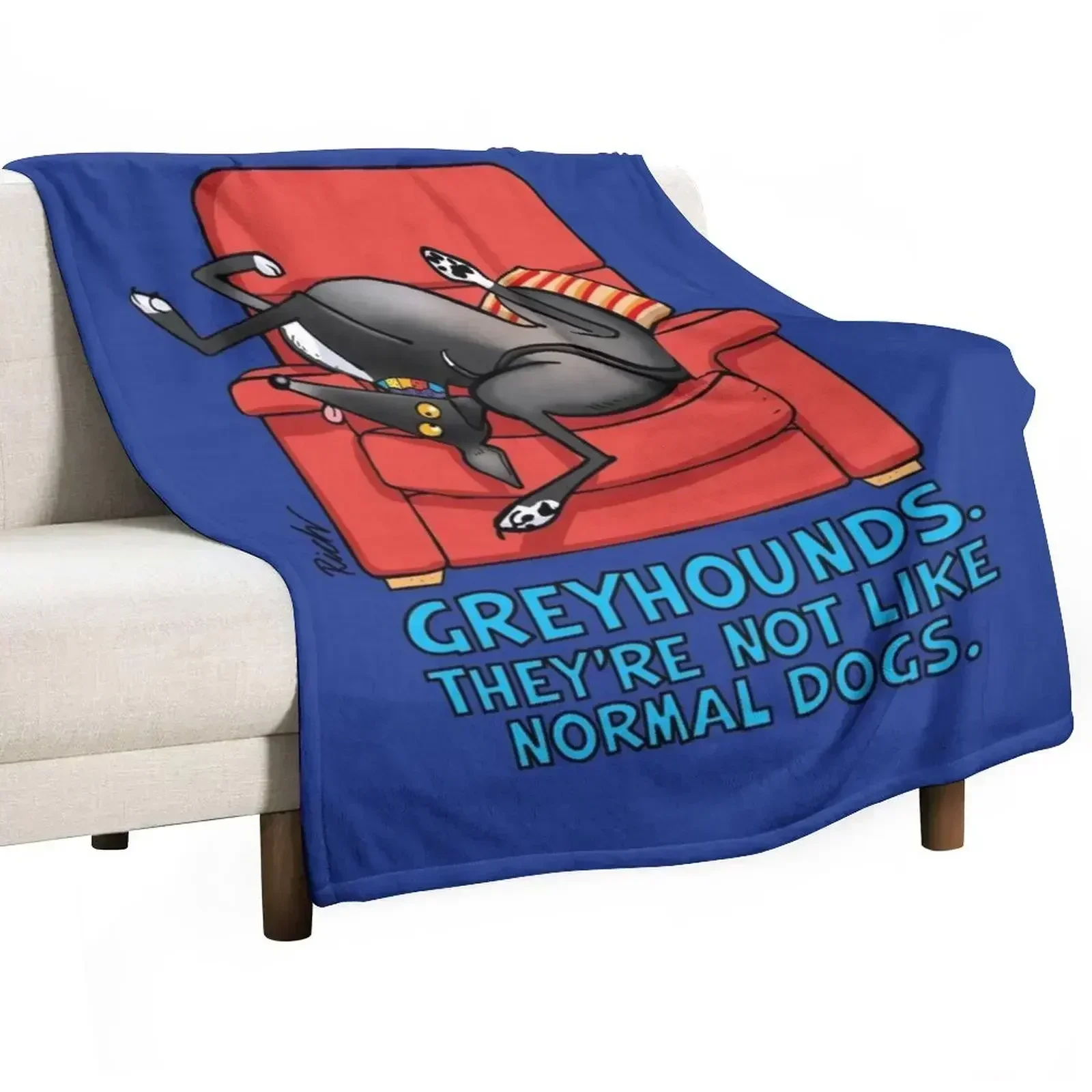 They're not like normal dogs Throw Blanket Sofa Blankets Sofas Of Decoration Thins christmas gifts warm winter Blankets