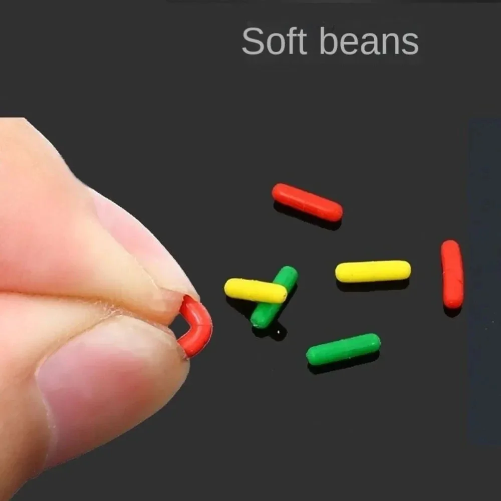 600pcs 100 Groups Float Rubber Stopper Fishing Bobber Stopper Float Oval Bean Space Fishing Line Tackle Accessories image 3
