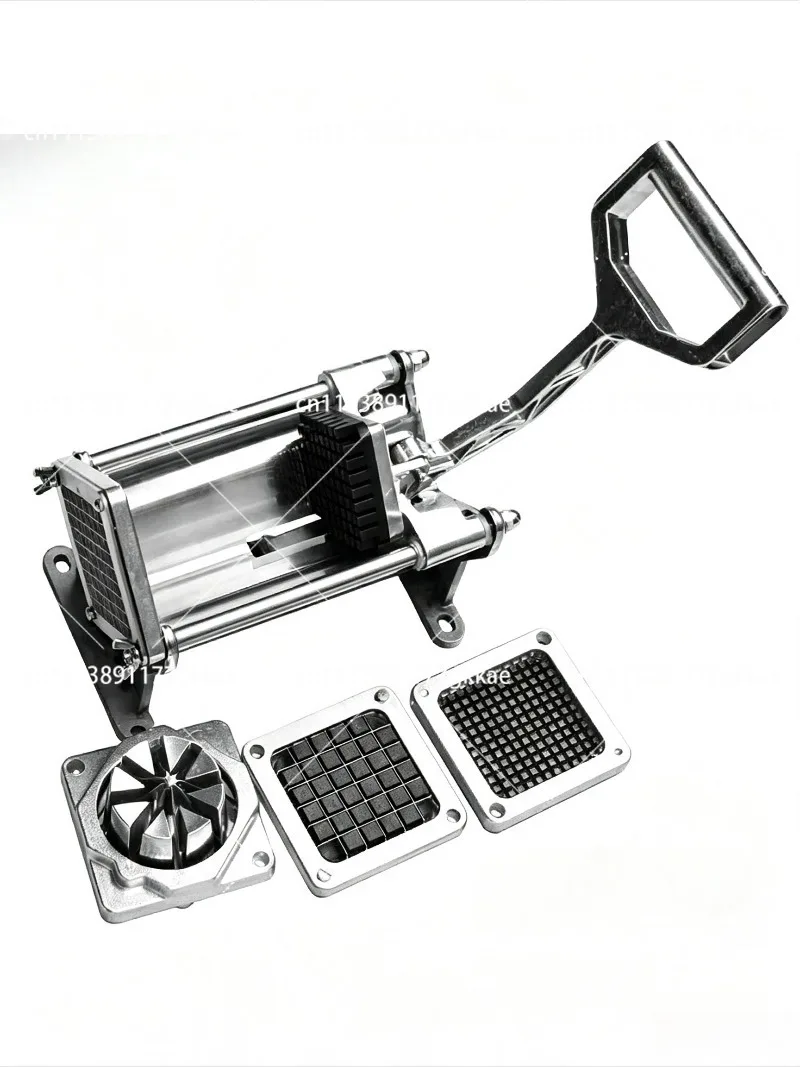 Commercial Potato Slicer Fruit Vegetable Cutter Fry Chopper Tool with 4 Blades