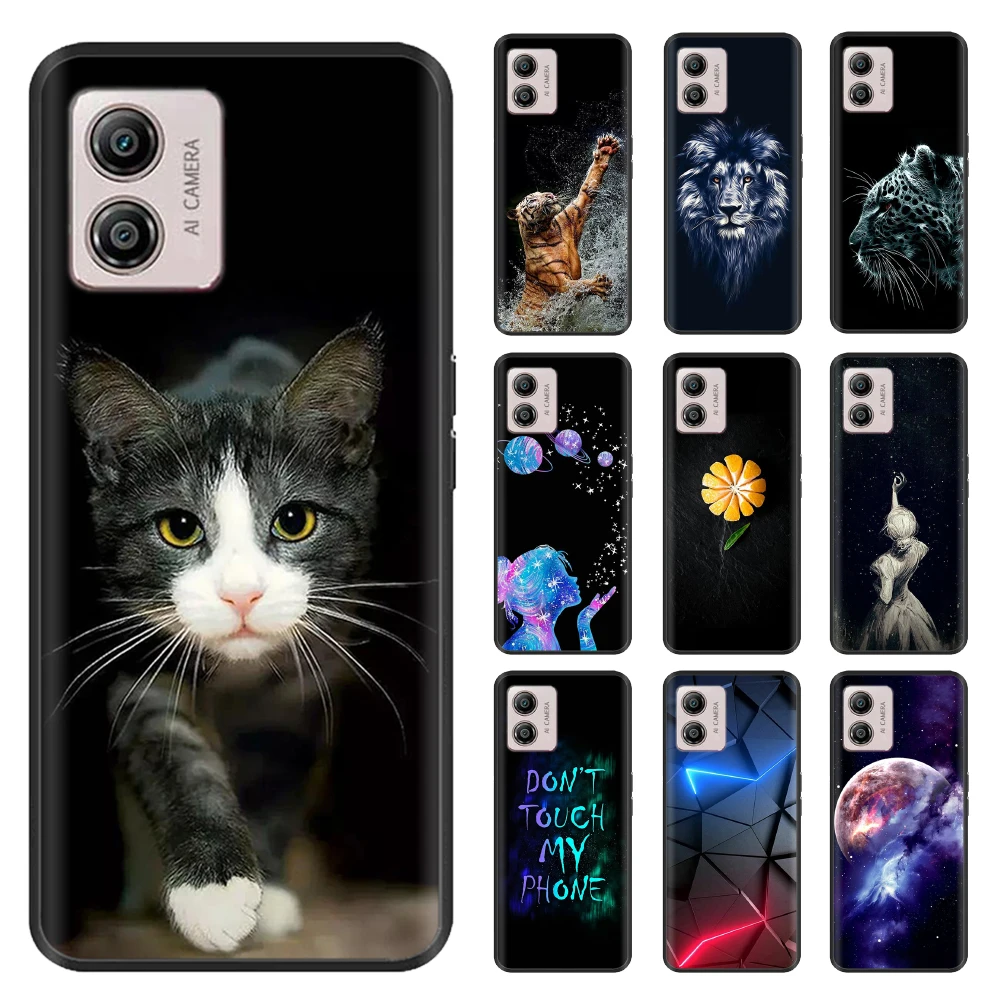 Funda de silicona suave para Motorola Moto E13, carcasa pintada de TPU, funda de teléfono para Motorola Moto E13