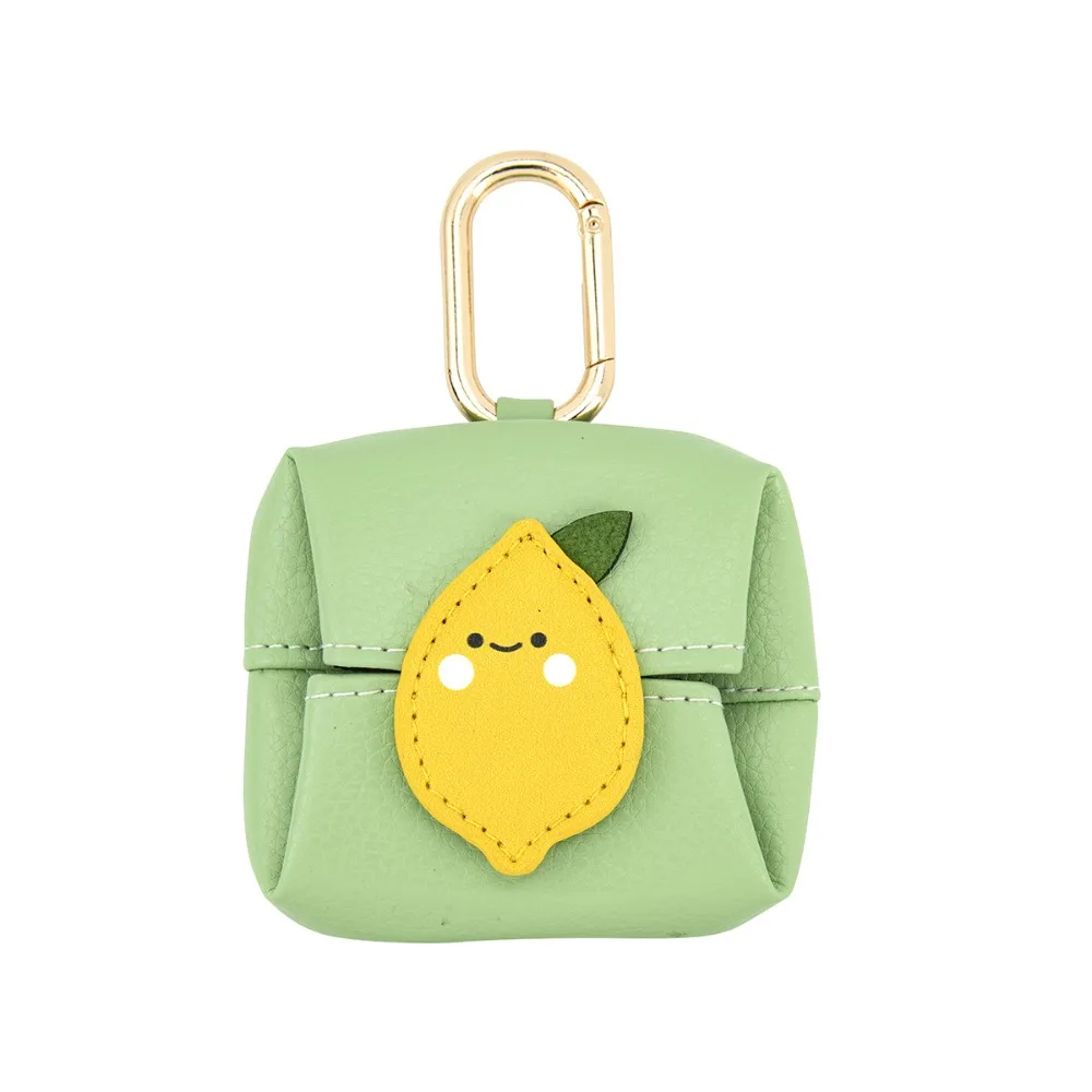 Storage Bag Cute Leather Earphone Bag Multipurpose Avocado Mini Lipstick Bag Korean Style Wallet Fruit Coin Purse Girls