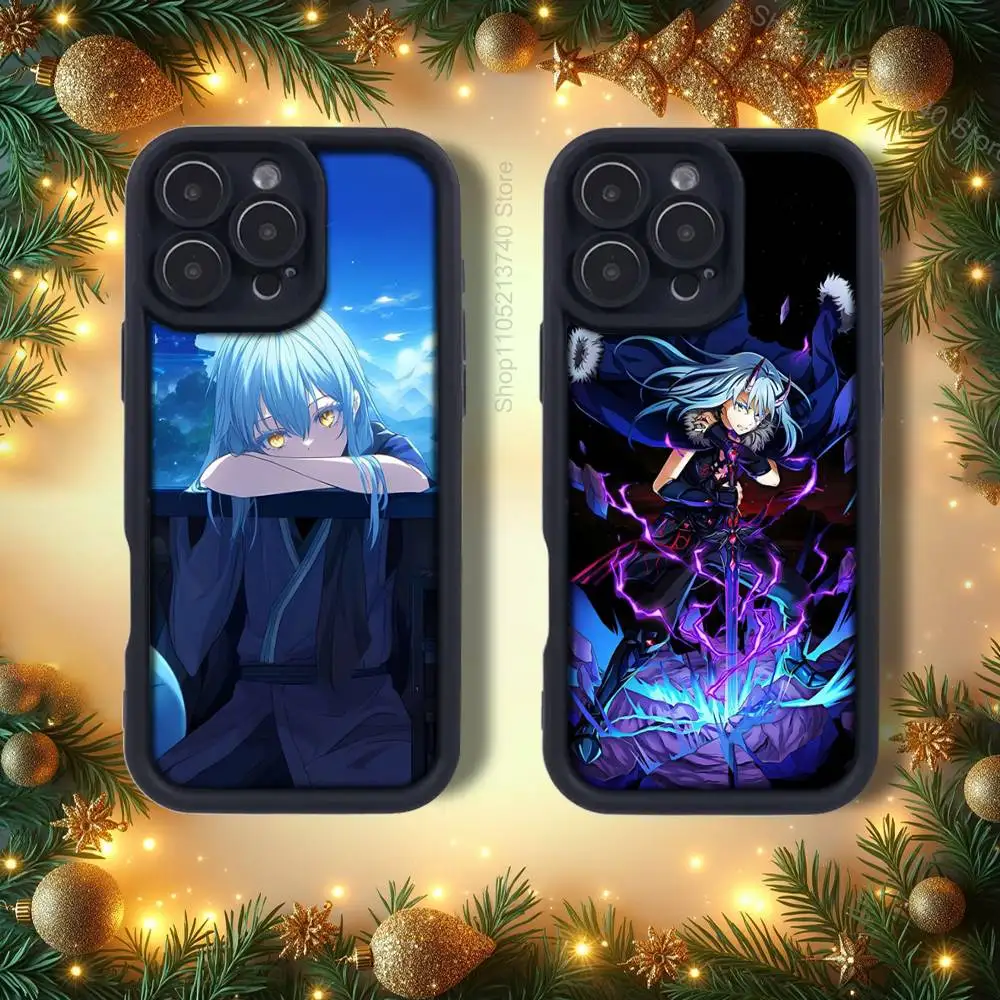 

T-Tempest CUTE R-RimuruS emery Black Phone Case For iPhone 15,12,17,14,11,13,16,Pro,Air,Plus,Max,SE4,E Silicone Cover