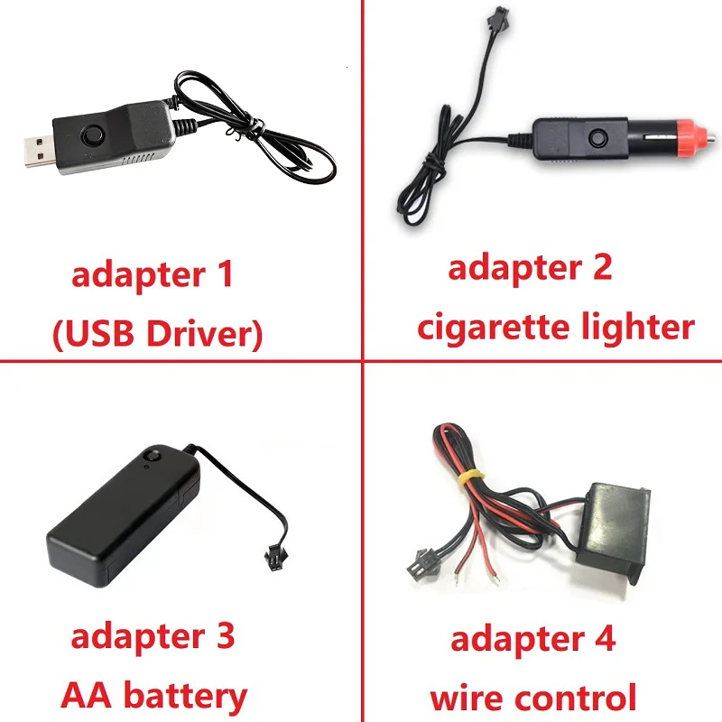 New Car interior LED lights flexible neon Voice Control USB Cigar Switch drive 1M/3M/5M hot style led lights thermal LED light