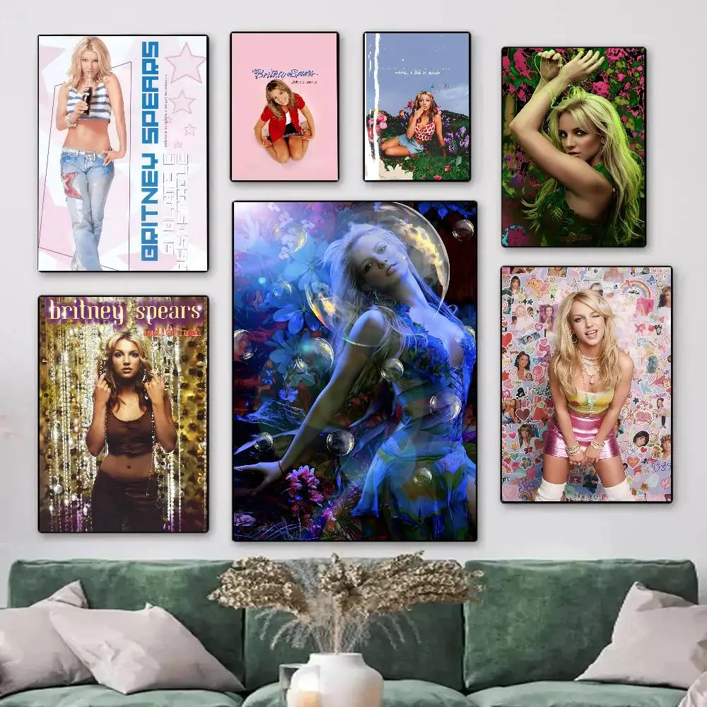 Singer B-Britney SpearsS Posters HD Print Vintage Wall Art Decor for Home Study Room