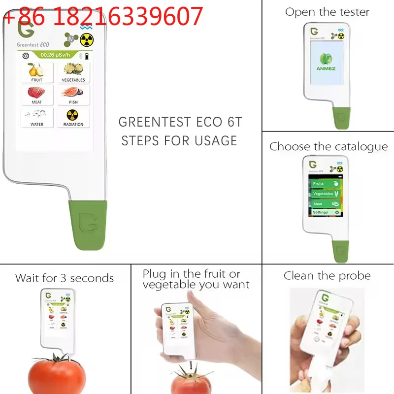 YAO Food Safety Detector Portable New In Food Nitrate Tester Fruits And Vegetables Meat Radiation Nitrate Detection Health Care