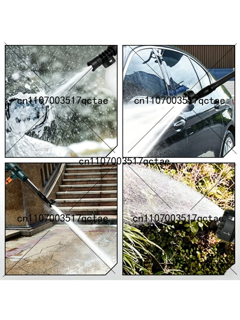 200Bar Brushless Electric High Pressure Water Washer Cleaner 3000W 6 in1 Car Garden Spray Gun For18V Battery Pin view 3
