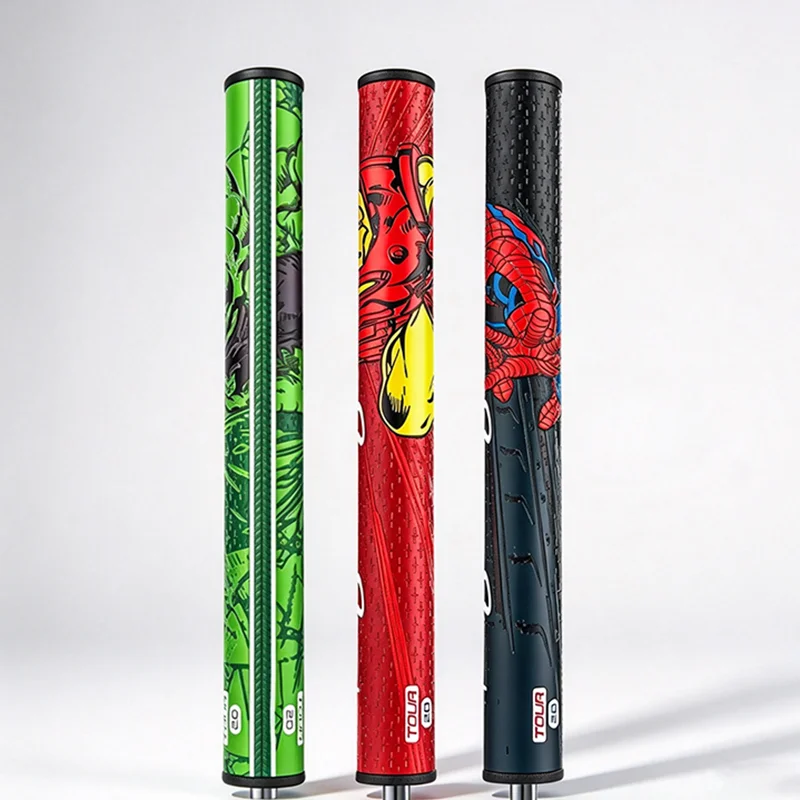 Golf Putter Grip Man Superhero Series Stability Tour 2.0 Limited Edition Round Golf Grip Kit Iron Wood Club Grip