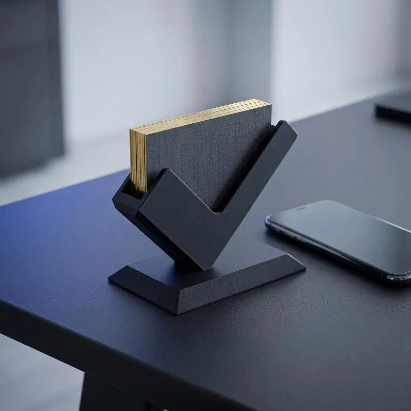 Industrial Style Creative Business Card Storage Rack Desktop Business Card Display Rack Office Decoration Business Card Rack