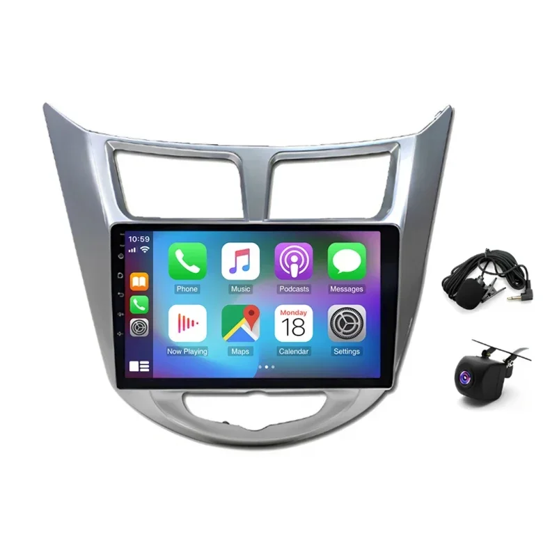 

Android 12 Car Stereo Radio Carplay GPS 2+32G Compatible for Hyundai Accent Verna Solaris 2011-19
