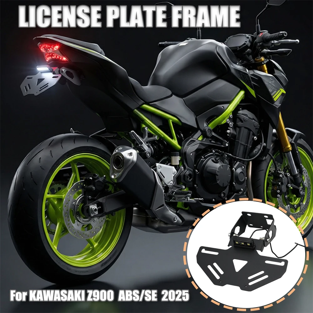 

For KAWASAKI Z900SE/Z900 ABS/Z900 2025 Motorcycle Tail Tidy Registration License Plate Bracket Fender Eliminator Mount Holder