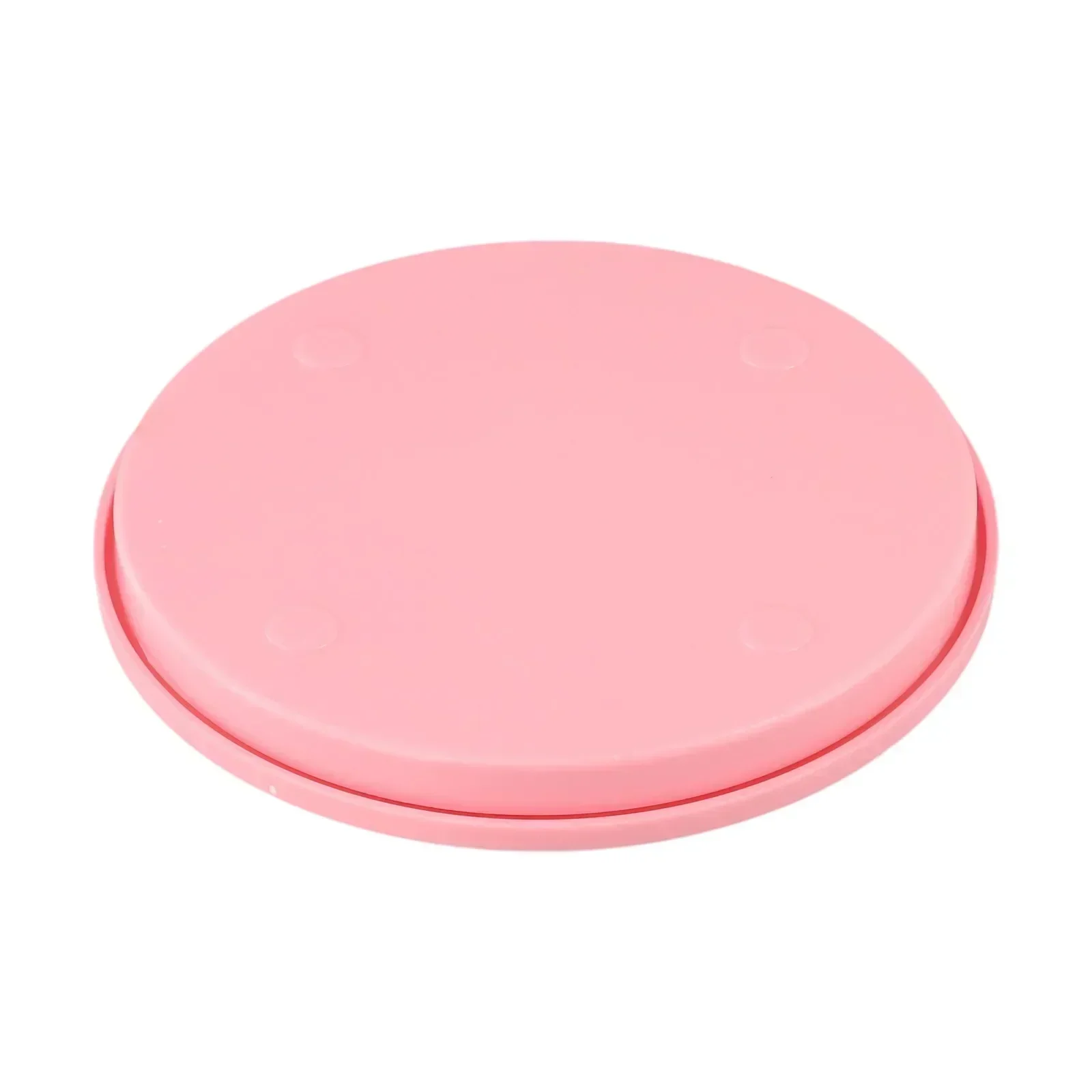 Round 14 CM Cake Turntable Plastic Pink Rotating Stand Plate Baking Revolving Decoration Platform  Revolving Baking Tools