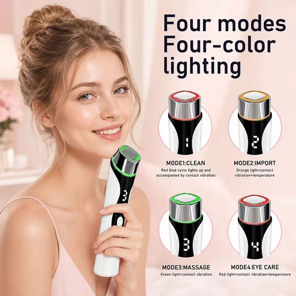 Cloud Prime 4 in 1 Electric Facial Massager Can Vibrate and Lift The Facial Skin in 4 Adjustable Modes Women Beauty Instrument Skin Care Tool  For Christmas And New Year Gifts