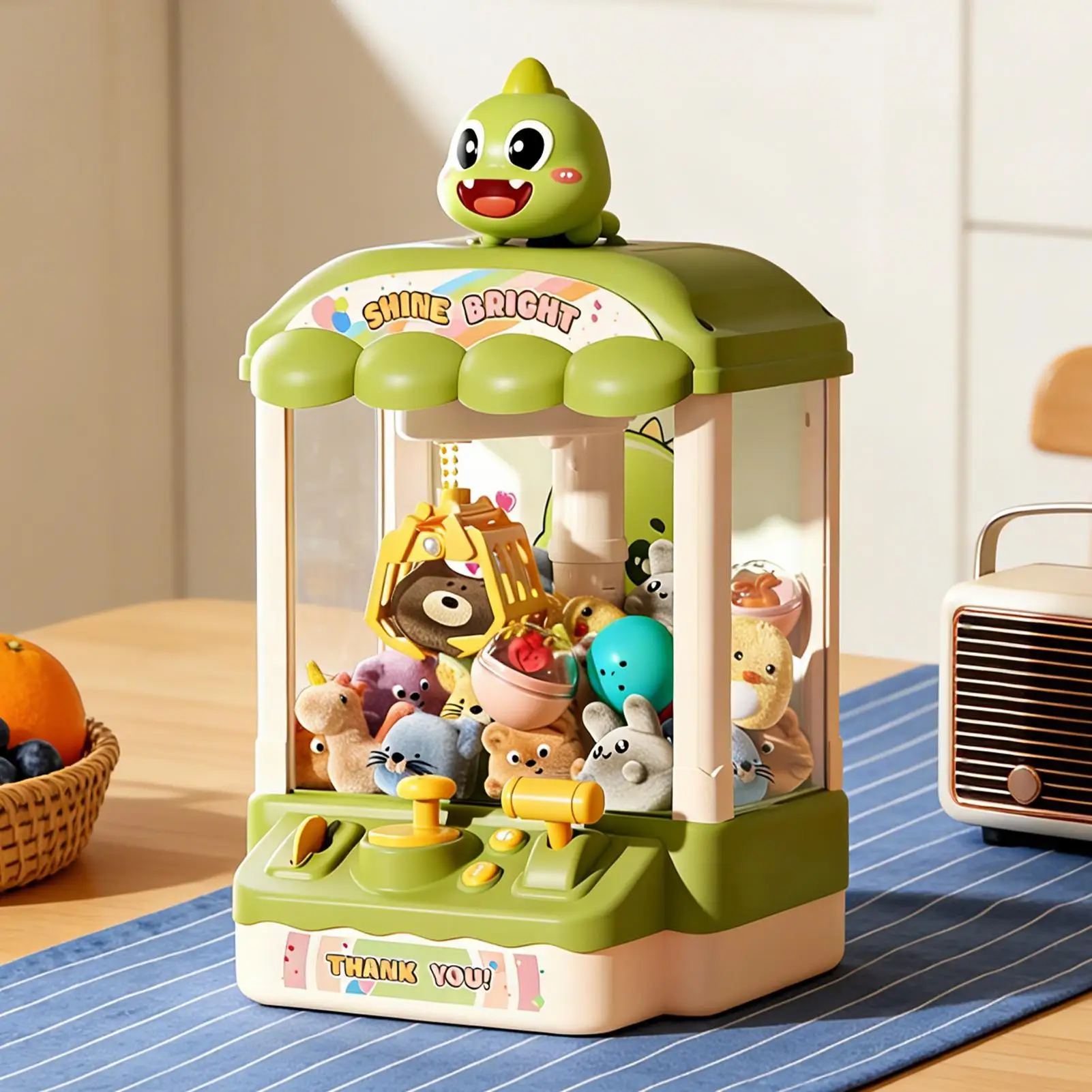 小さなクレーンゲーム 恐竜教室 景品 おもちゃ キャンディーグラバー 景品ディスペンサー 男の子 女の子 誕生日パーティー ホリデーゲームナイト用