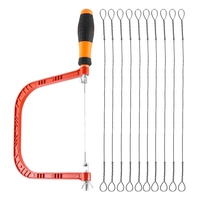6 Inch Coping Saw Hand Saw, Fret Saw Coping Frame and Extra 20 Pcs Replacement Blades Set for Wood,Plastic, Rubber,