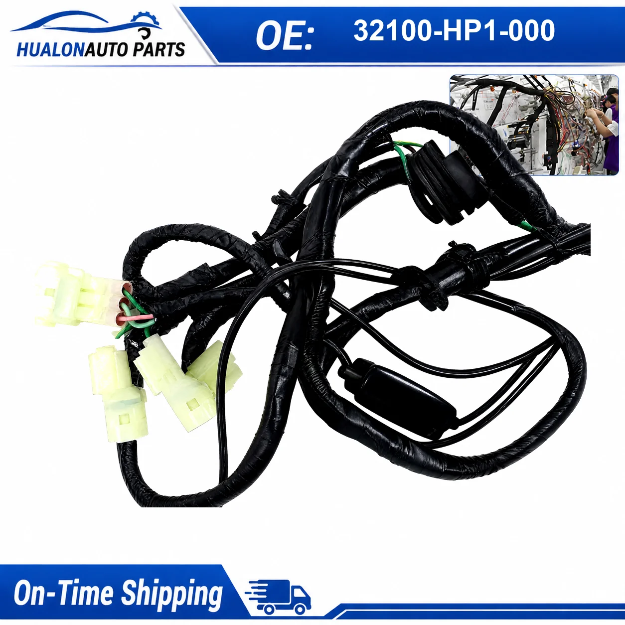 

32100-HP1-000 Wiring Harness Main Electrical for Honda TRX450R Sportrax 450 2x4 2004-2005 ATV Cable Assembly Repair Set Kit