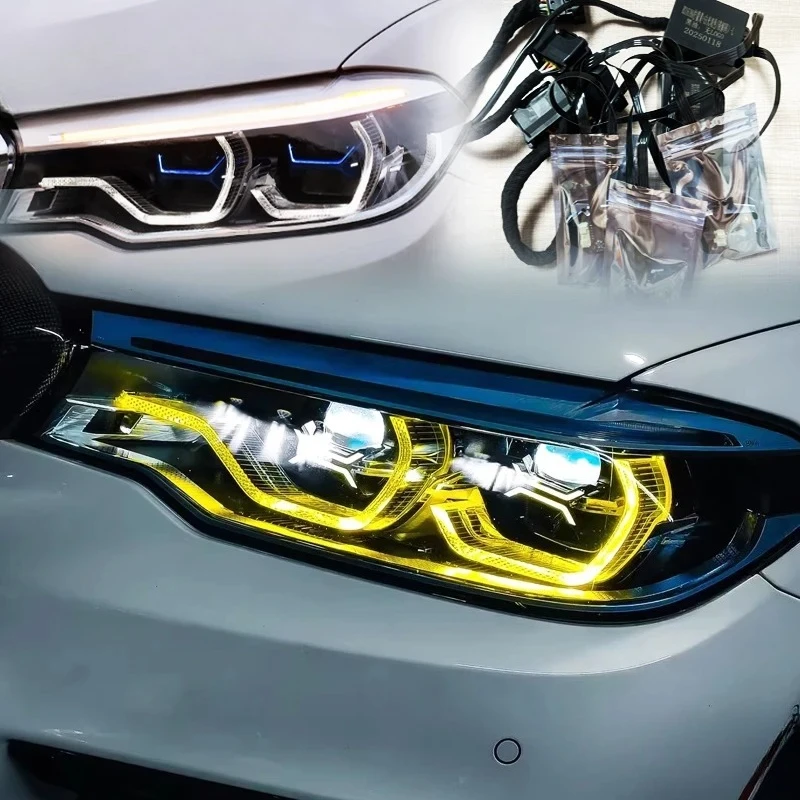 

White DRL Module Board for BMW 5 Series F90 G30 2017-2020 Dual Module High-Quality High Beam Control Switch