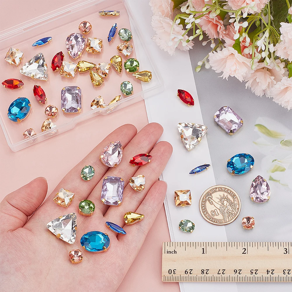 50 piezas de diamantes de imit - Sewing Garments reseña y precio