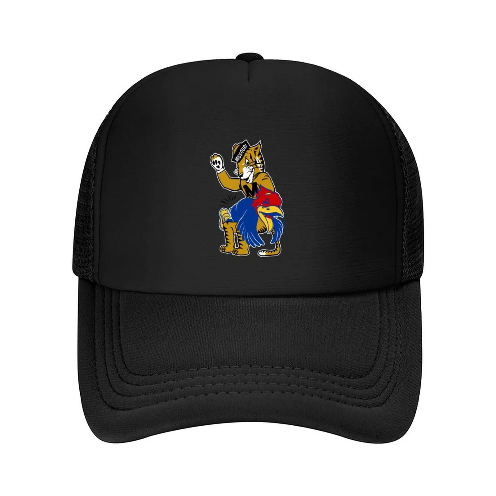 

Vintage M-U Tiger vs. K-U Jayhawk Spanking Baseball Cap Hood Icon Ball Cap Gentleman Hat Elegant Women's Hats Men's