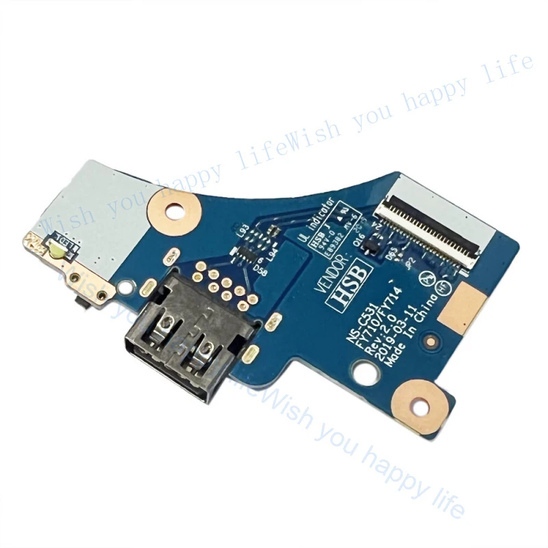 T USB Power Button board for Lenovo Legion Y540-17IRH 81Q4 5C50S24940 NS-531