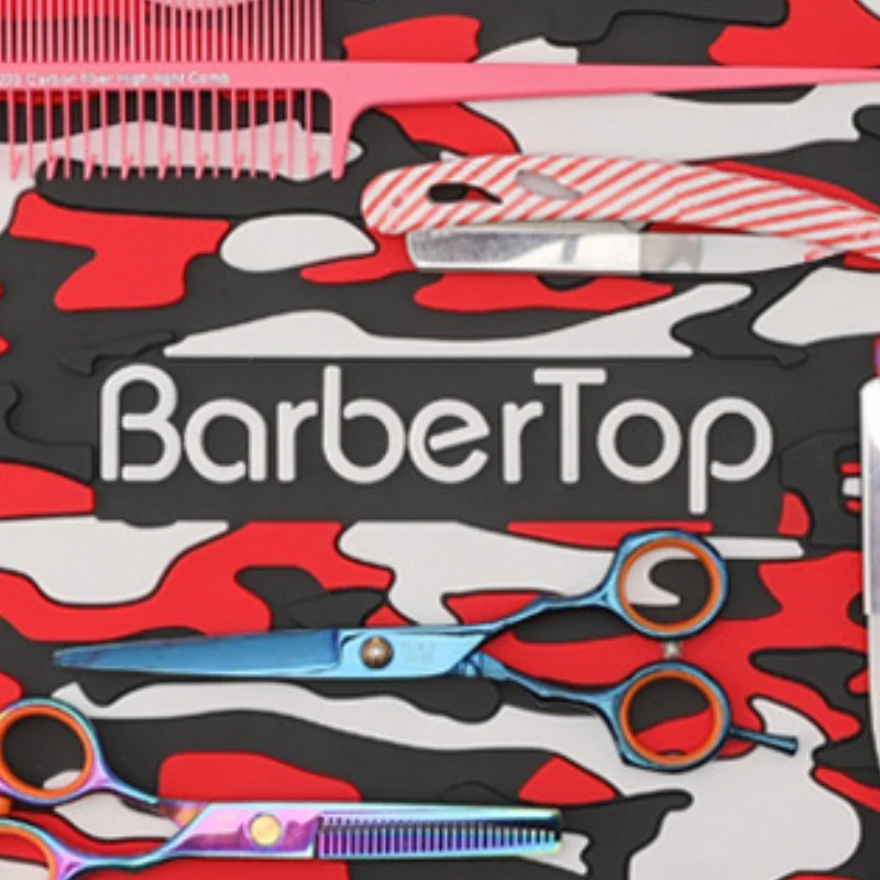 Salon Silicone Magnetic Waterproof Table Mat Hairdresser Scissor Combs Storage Cushion Barbershop Professional Tools Accessories