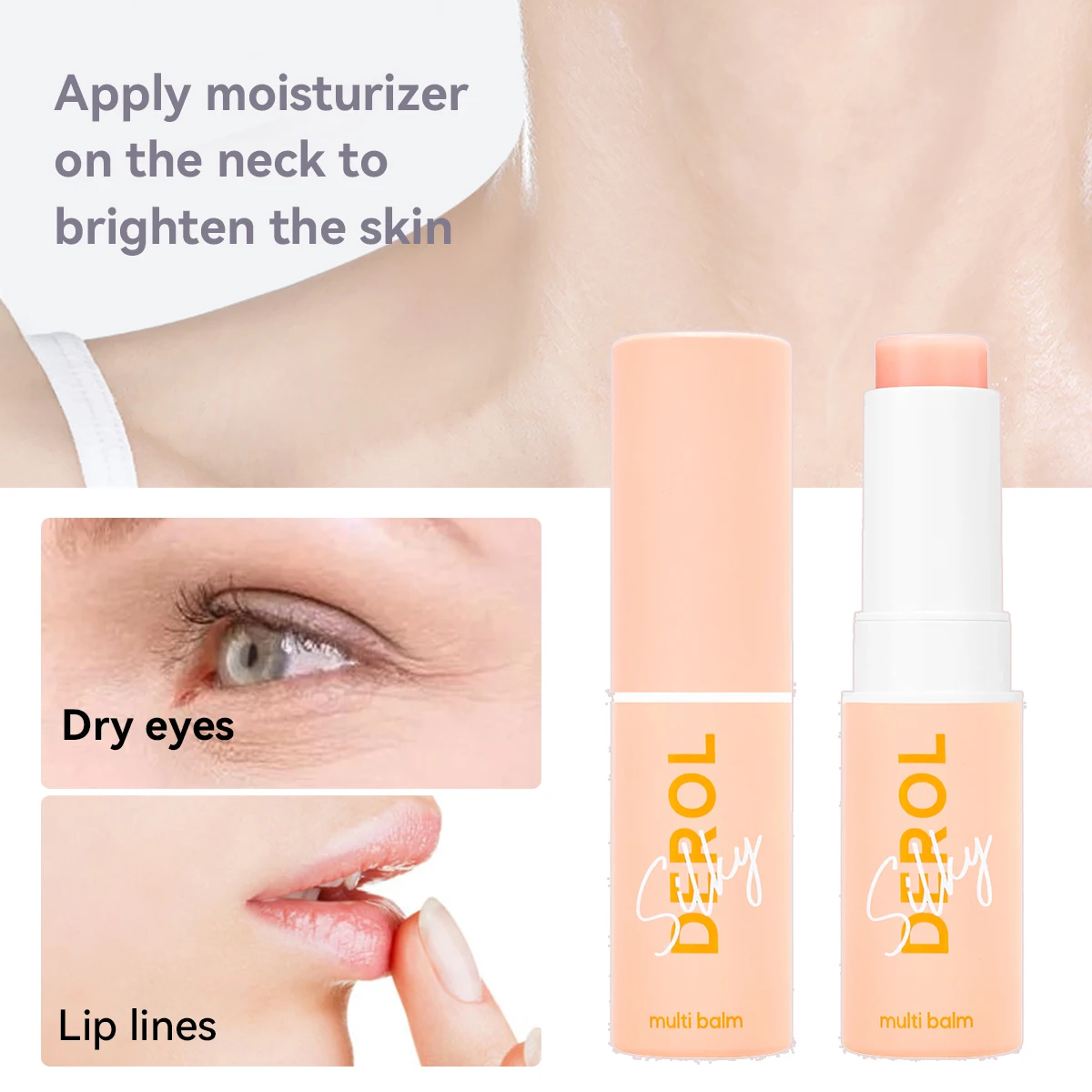 

DEROL Anti Rimpel Silky Smooth Multi Balm Stick Wrinkle Bounce Moisturizing Multi Balm Stick Brighten Dull Skin Tone Cream