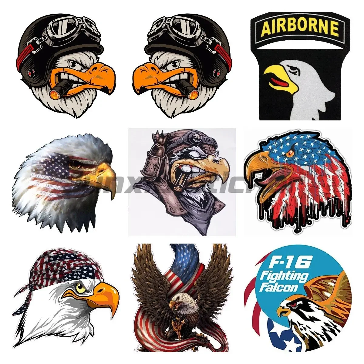 Personality Racing Helmet Stickers USA PATRIOTIC EAGLE DECAL STICKER US MADE VEHICLE CAR TRUCK Decal