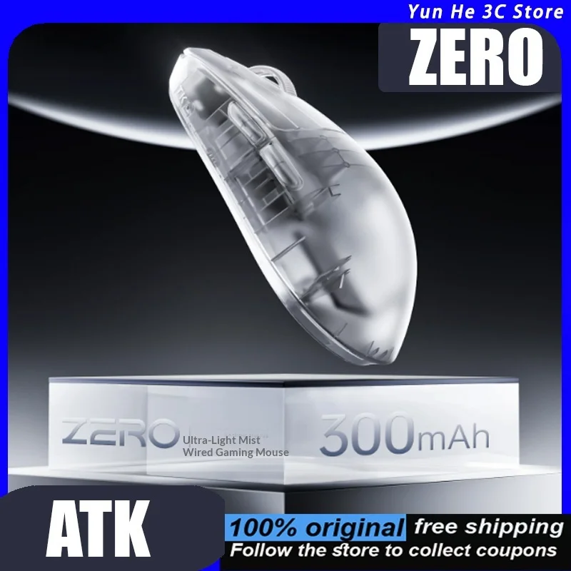 ATK Liekong ZERO Wireless Mouse Lightweight Ideal for Gaming and Office Use Long Battery Life Ergonomic Design RGB Lighting