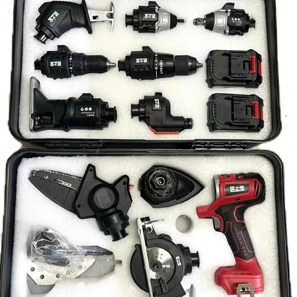 Woodworking Electric Drill, Electric Saw, Hole Opening Air Drill Wrench Set, Drill Bit Curve Saw, Drill Bit Impact Wrench