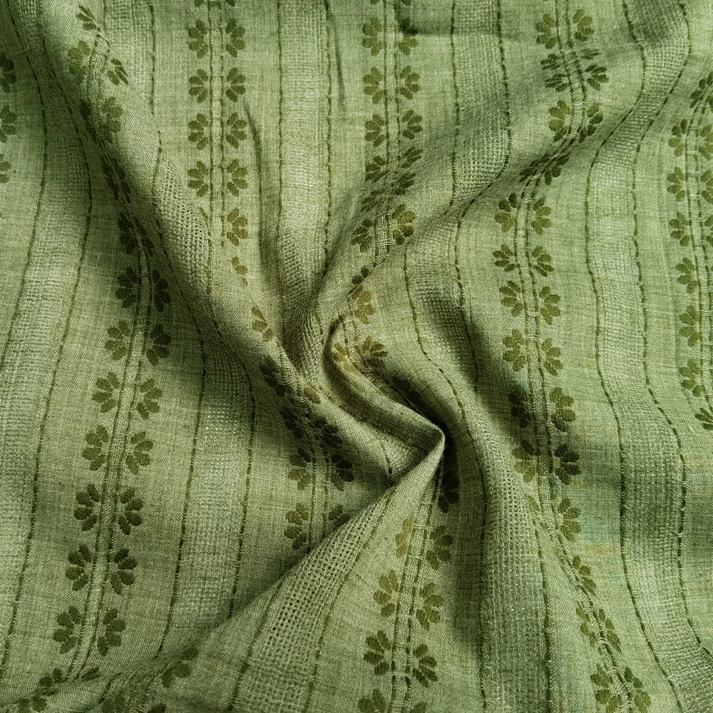 1 Meter x 1,4 Meter Blumen-Jacquard-Baumwollgaze-Stoff für Hemden im Sommer – Detail 13
