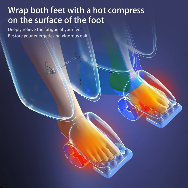 Professional OEM ODM Electric Foot Massager Machine with Remote Control and Multiple Modes for Muscle Recovery Foot Massager