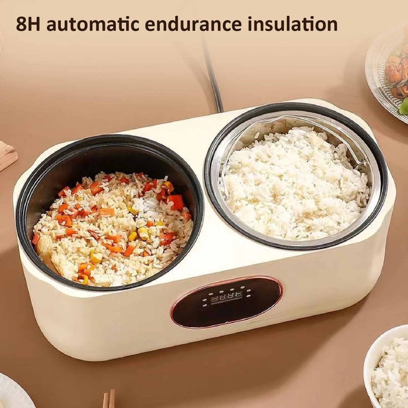 

Рисоварка с двойным вкладышем, многофункциональная автоматическая интеллектуальная изоляция, съемная рисоварка, электрическая горячая кастрюля для дома