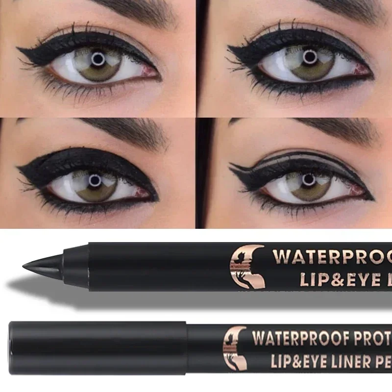 Black Brown Eyeliner Waterproof Quick Drying Eyeliner Gel Pen Lasting Smooth Concealer Pencil Not Blooming Eye Makeup Cosmetics