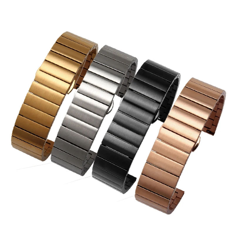 16mm 18mm Stainless Steel bracelet metal For Huawei B7 B6 B3 B5 band talkband wristband Strap Replacement Metal Bracelet correa