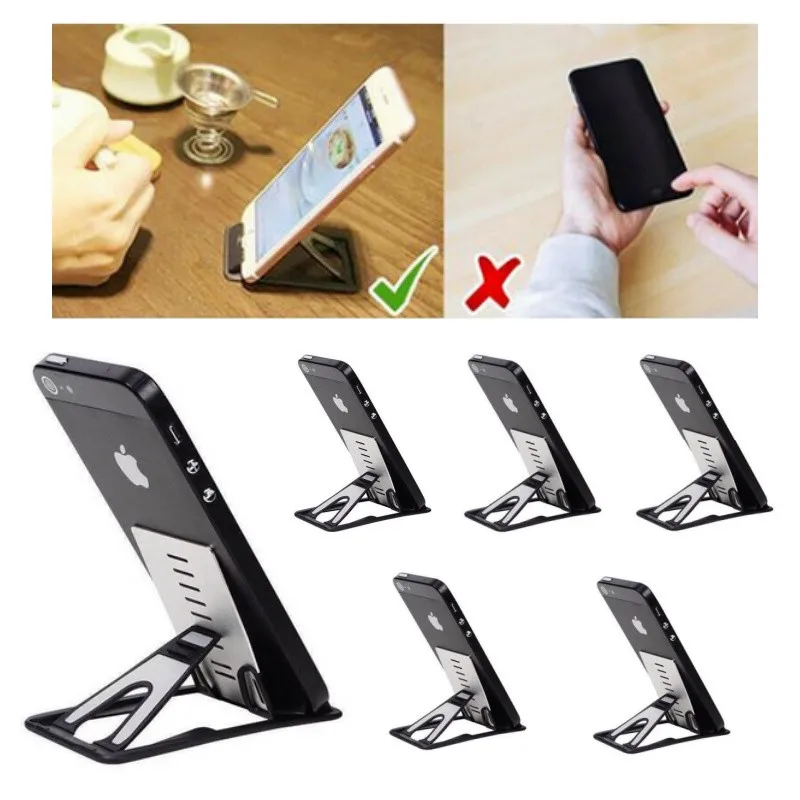 High Quality Aluminum Alloy Card Stand Rack Anti-slip Durable Portable Bracket Support Accessories Desk Phone Holder Card Base
