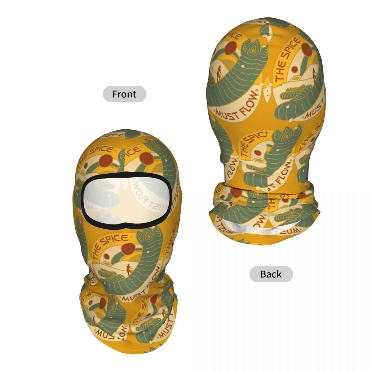 The Spice Must Flow Breathable Thin Balaclava Full Face Mask Sun Protection Neck Gaiter For Motorcycle Cycling