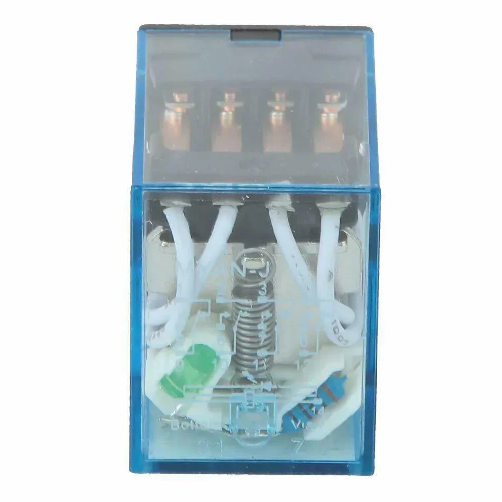 Silver Contact 12VDC Coil Power Relay MY4NJ 4NO 4NC 14 Pins MY4NJ High Purity Copper Coil Reliable Performance