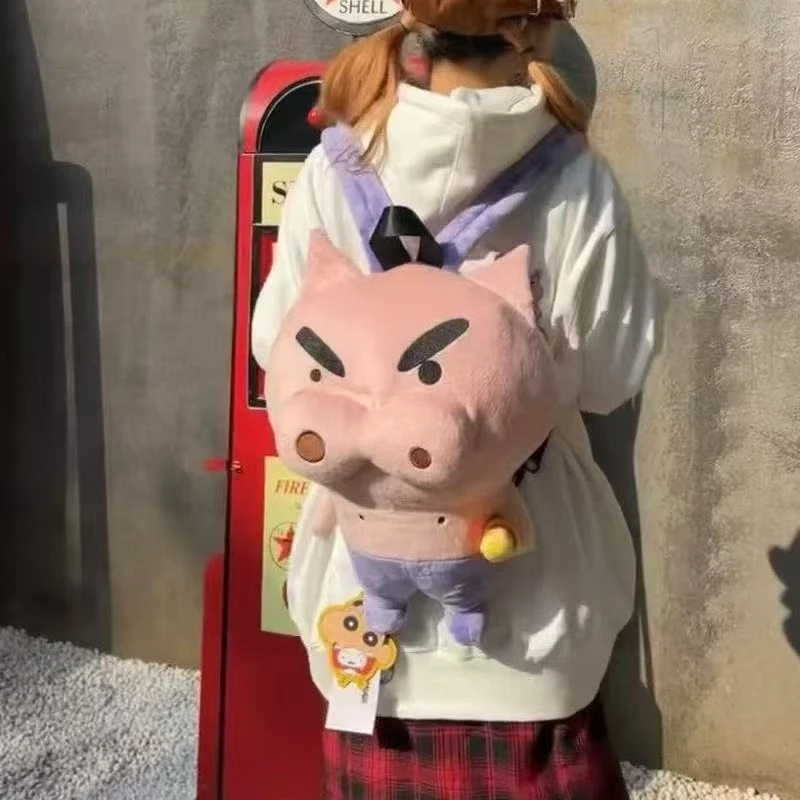 Borsa a doppia spalla Cartoon Plu Chiusura morbida con cerniera Sle per pendolari Nessun cuionamento per l'uso quotidiano Ex Bag