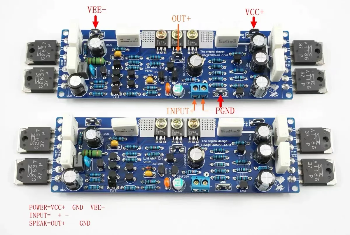 Imagem -02 - Amplificador de Potência Pura Classe a Placa Acabada com Teste ap Ljm A30w Onsemi Njw0302g Njw0281g Canal Duplo 30w 8o