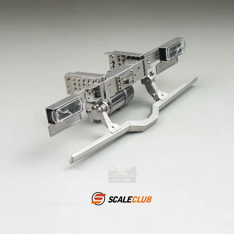 Dispositivo de viga trasera de parachoques de tanque de Gas de Metal para 1/14 Tamiya RC Scania Man Actros Volvo Control remoto camión volquete piezas de juguete