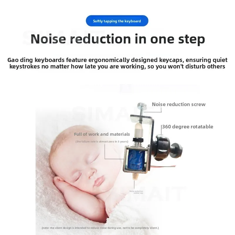 Physical on-hook Auxiliary Button Clicker, Automatic Button Clicker, Mouse Press