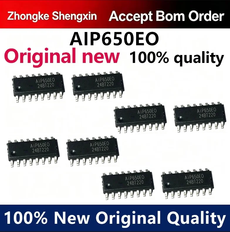 （5pcs-100pcs）AIP650 brand new SOP-16 2-wire serial port common cathode 8-segment 4-digit LED driver control AIP650EO