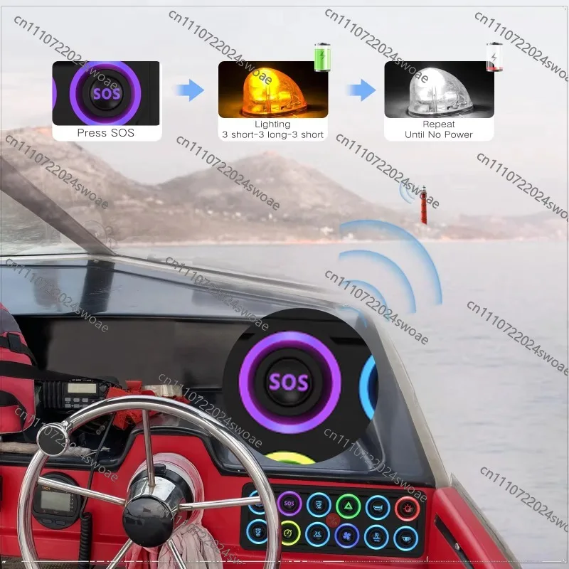 Car Touch Switch Relay Box Circuit Control Multi-function 8-color Backlight  Light Car Switch Panel 12 Groups 12v Waterproof