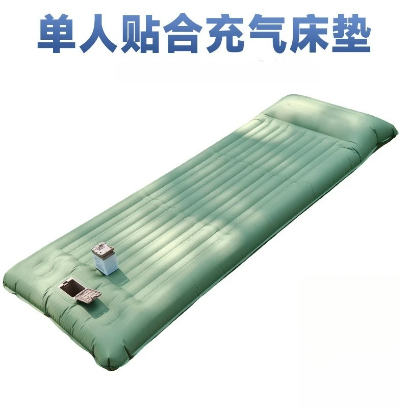 Portable ultra-light single inflatable mattress, outdoor camping portable sleeping mattress, moisture-proof mattress