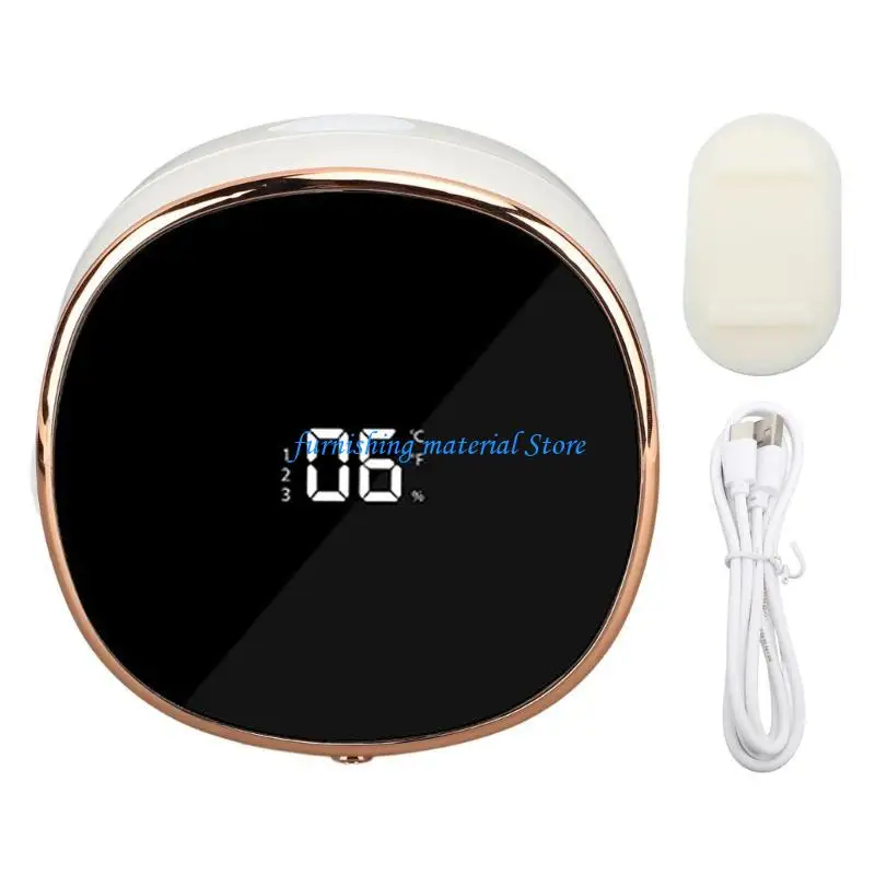 

Y5GD Space Saving Wall Mounted Automatic Soap Dispenser with USB Charging Hygienic Touch Without Design for Modern Homes Use