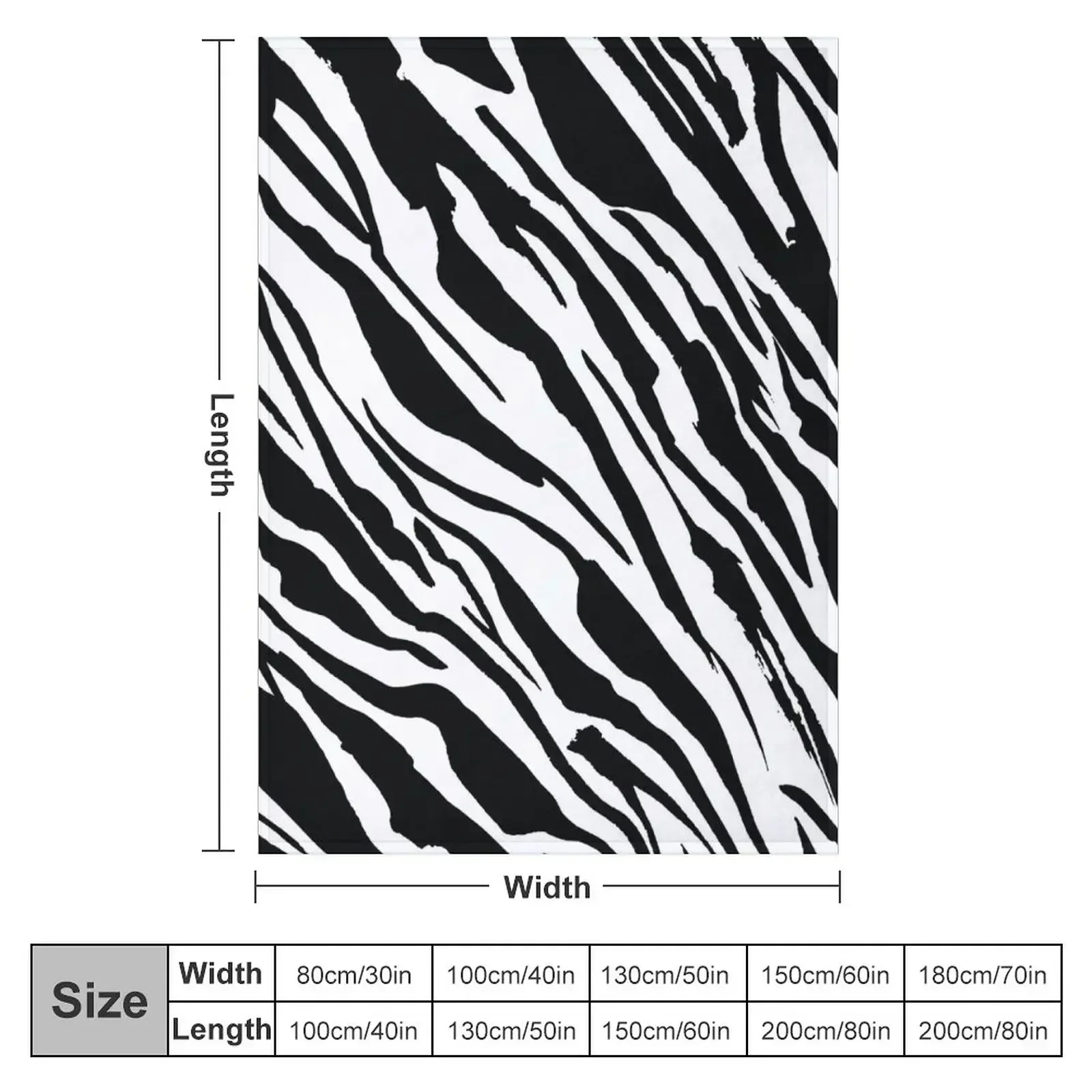Zebra Skin Pattern Throw Blanket Sofa Kid'S Tourist wednesday Summer Furry Blankets